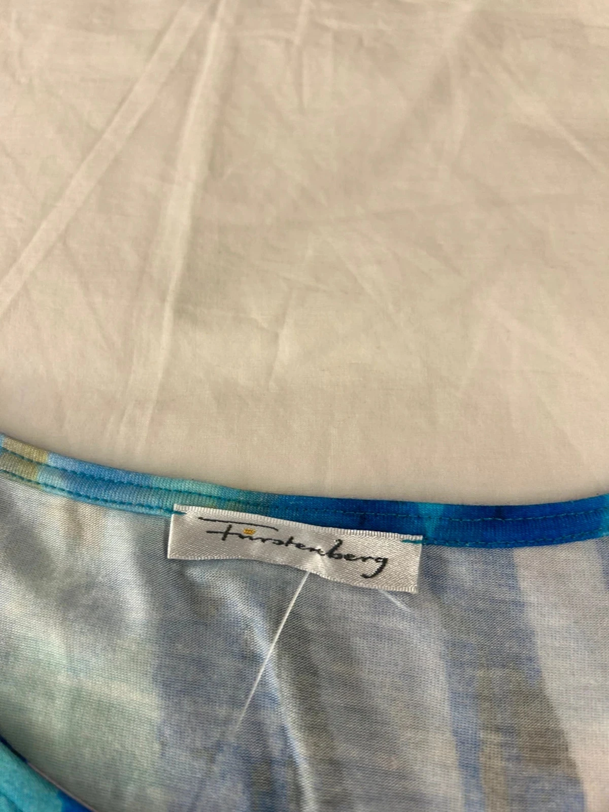 Vestido de verano azul multicolor furstenberg – photo 7